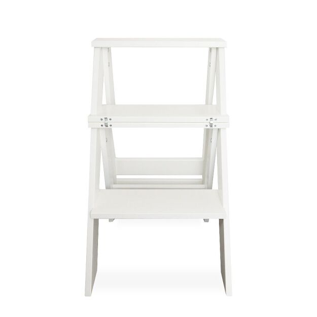 Krzesło-schodki białe 